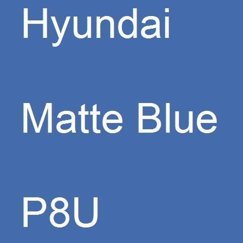 Hyundai, Matte Blue, P8U.